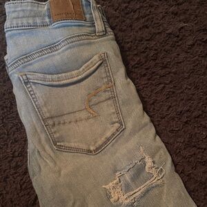 American eagle distressed jeggings